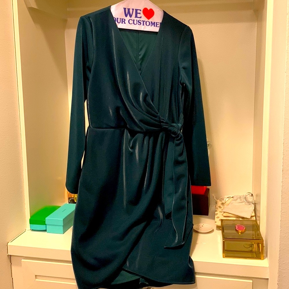 Emerald green dress